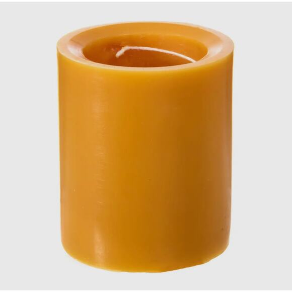 Spiral Light Candle  Saffron and Almond 3X3 Round 20hr Burn -Brand New Small - Picture 3 of 8